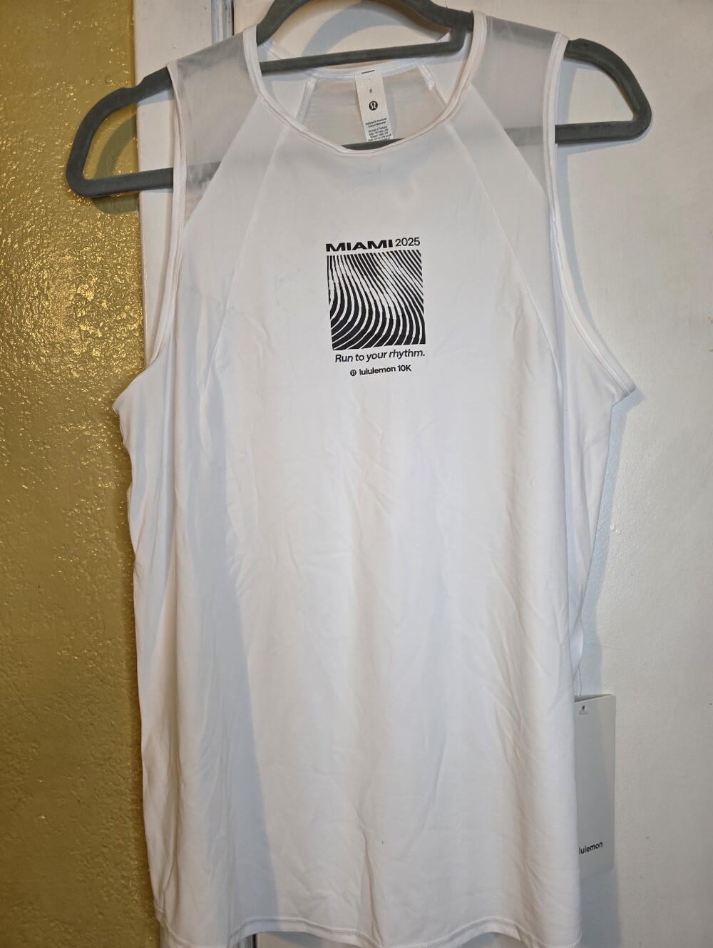Lululemon New Tag $68 Sxulpt Tank Miami 10k Women Tank White
